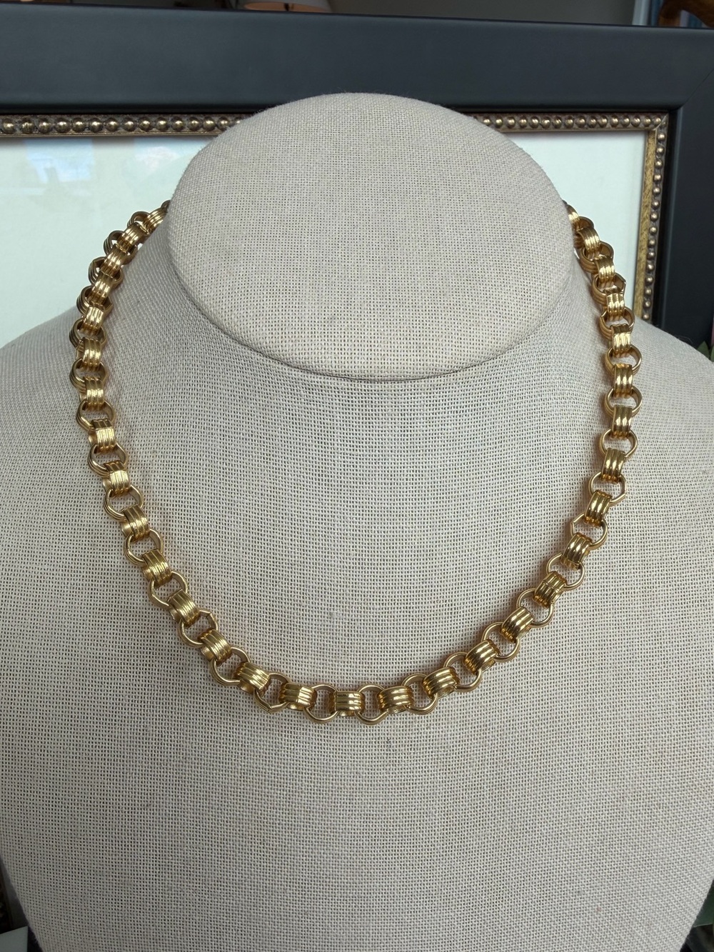 GIVENCHY Vintage Rolo Chain Necklace